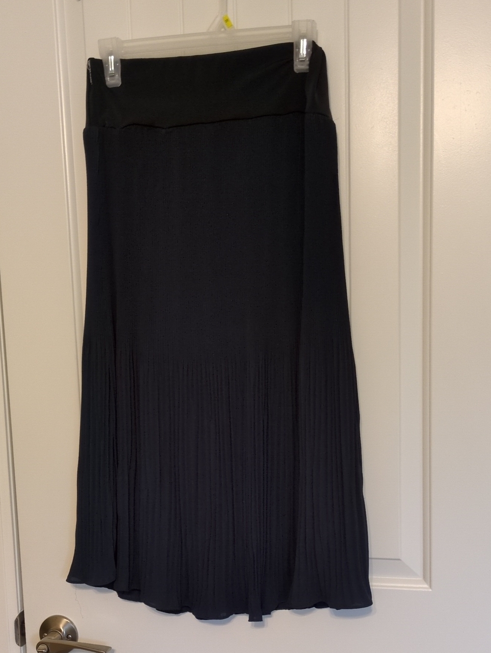 Black Pleated Midi Skirt - Classic Women's Skirt